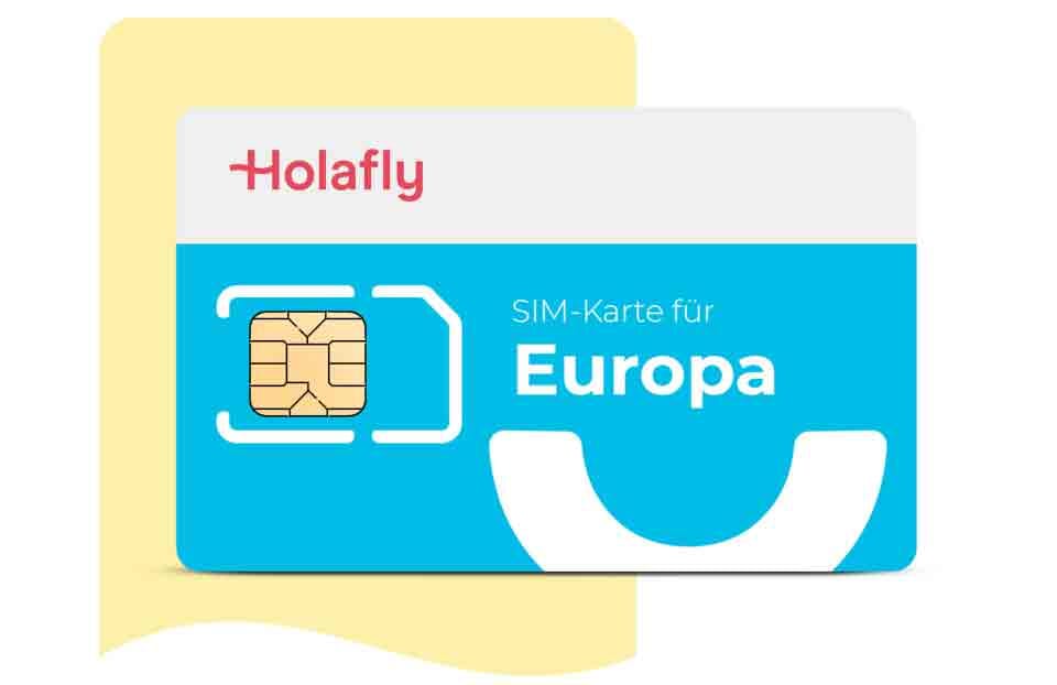 Internationale SIM Karte für Europa von Holafly